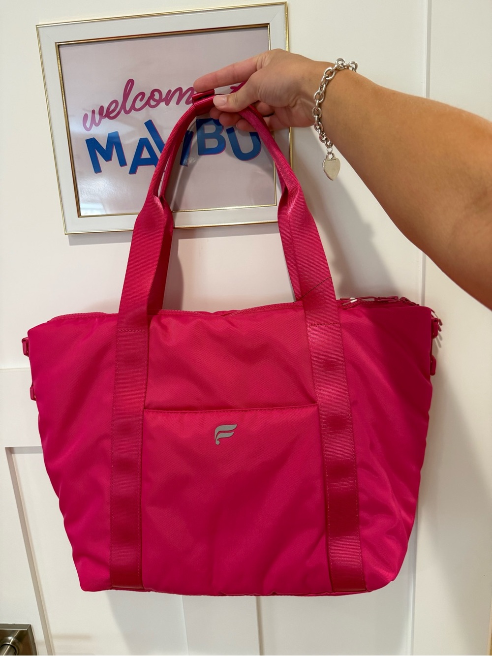 Fabletics Everyday Tote in Dragonfruit